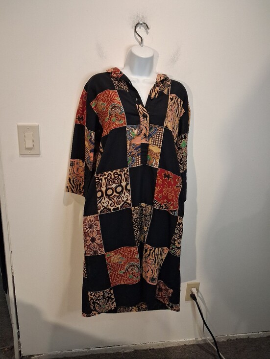 Catherine ogust Dresses & Skirts - Catherine Ogust Size 6 Vintage 80s Cotton Dress W/pockets